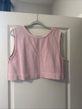 Free People Blush Pink Cropped Tank